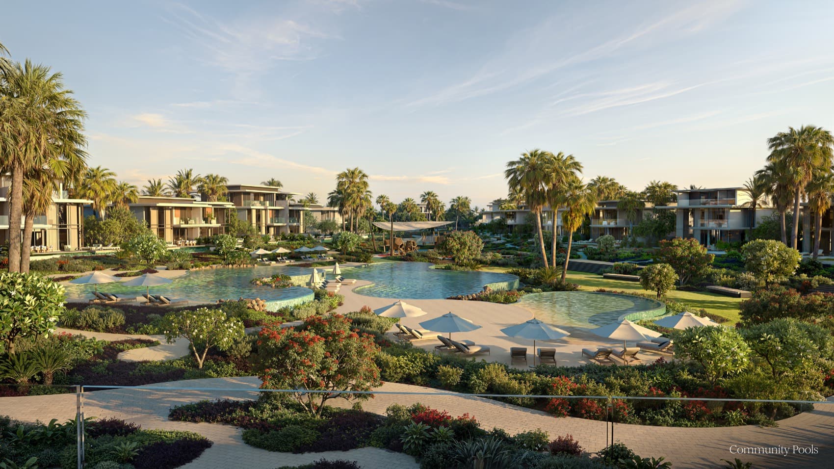 Community pools — Bay Estate, Dubai Islands