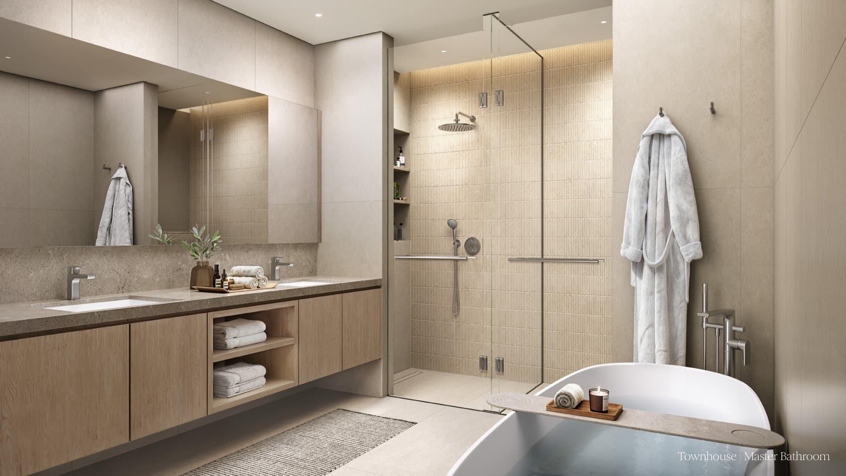 Townhouse · master bathroom — Bay Estate, Dubai Islands