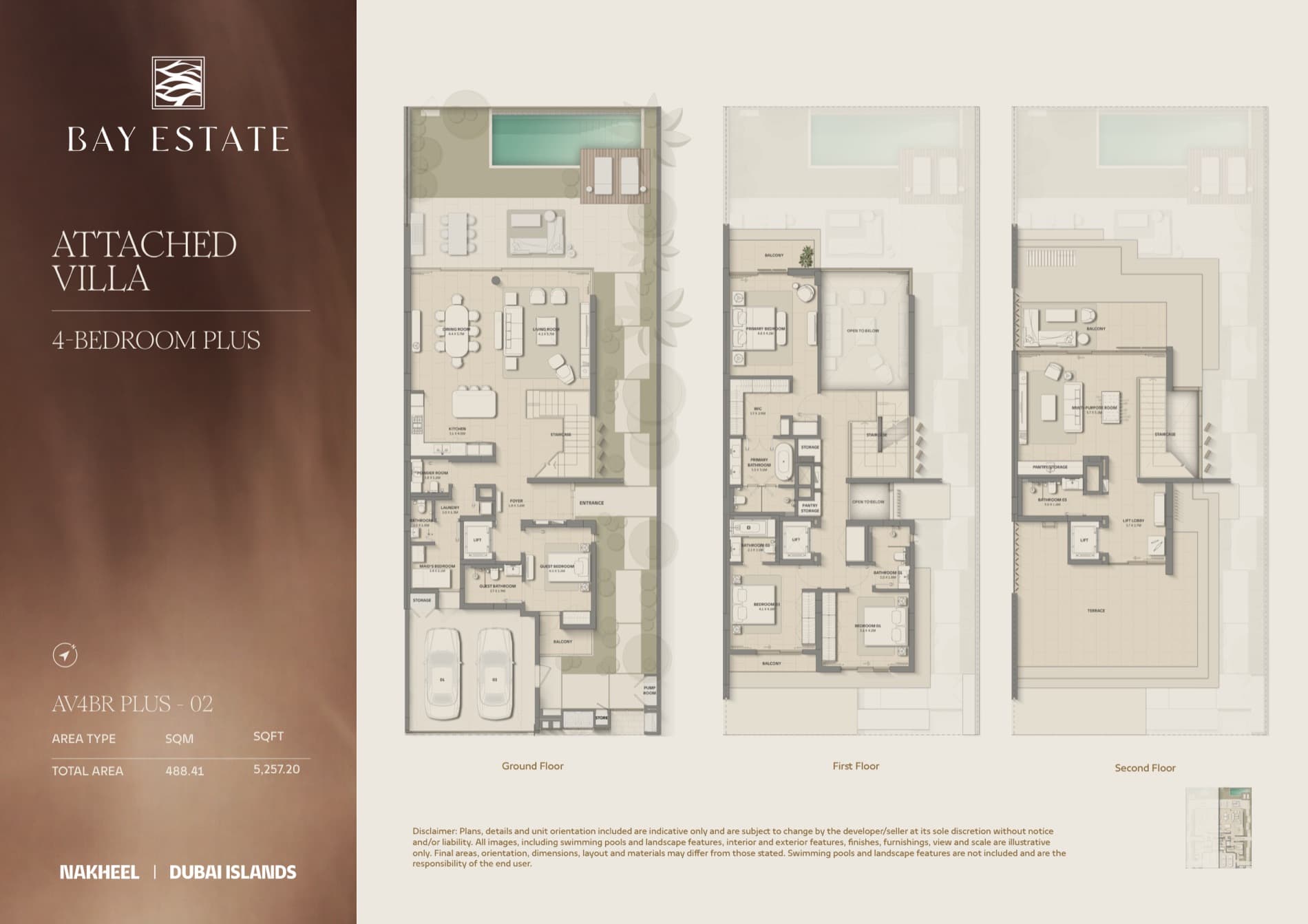 Bay Estate floor plan AV4BR PLUS-02 — available on request