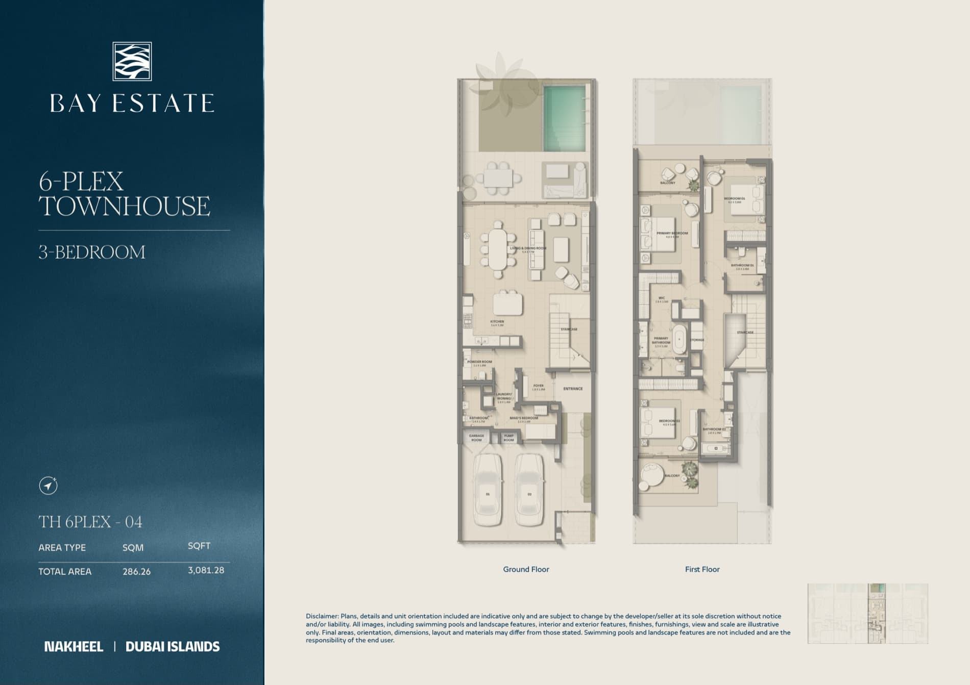 Bay Estate floor plan TH 6PLEX-04 — available on request