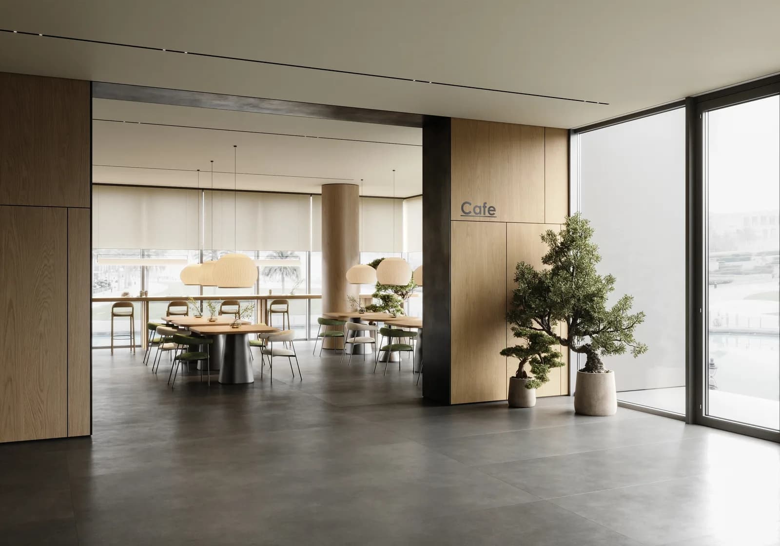 The lobby café at 24 HC