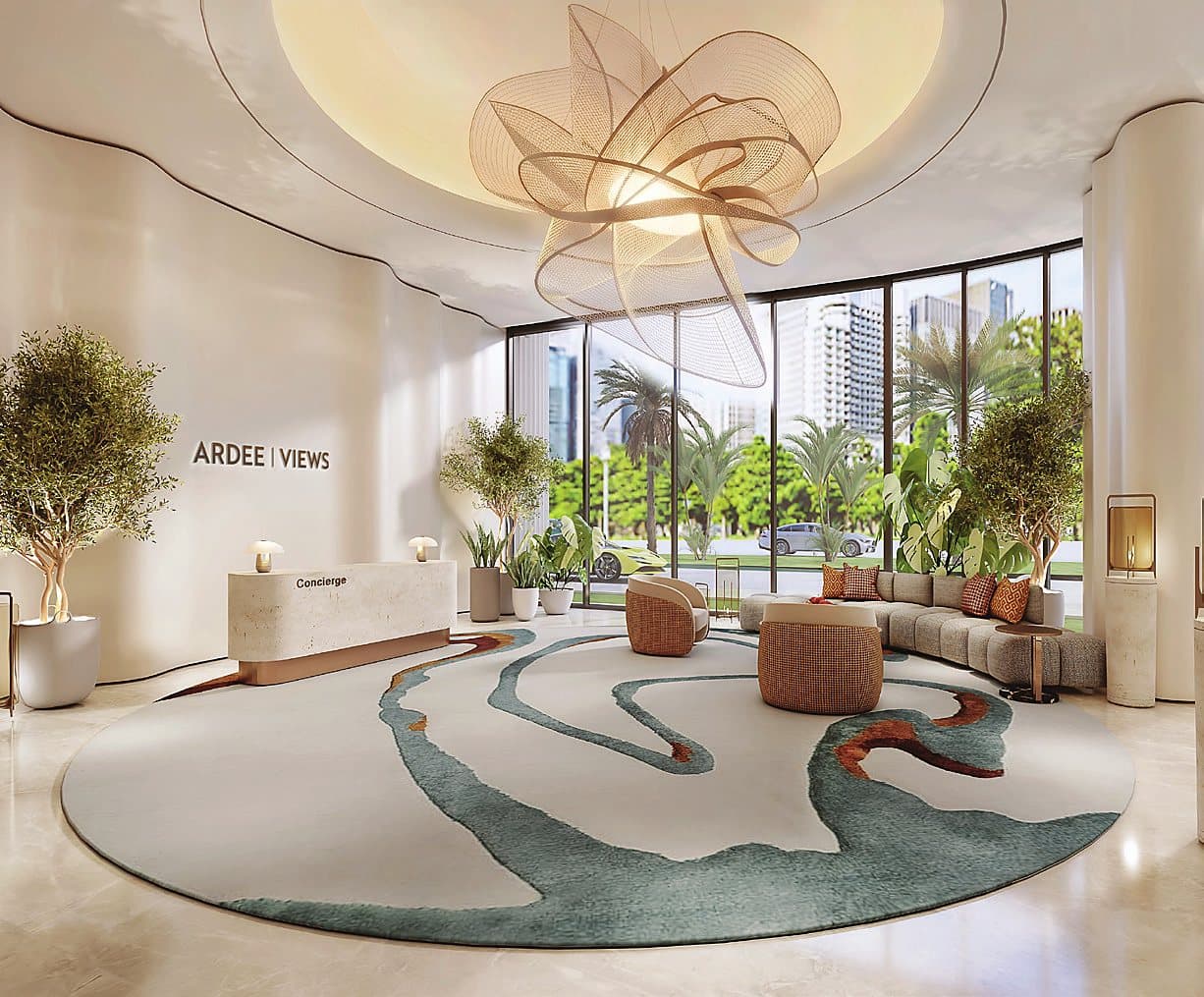 The lobby