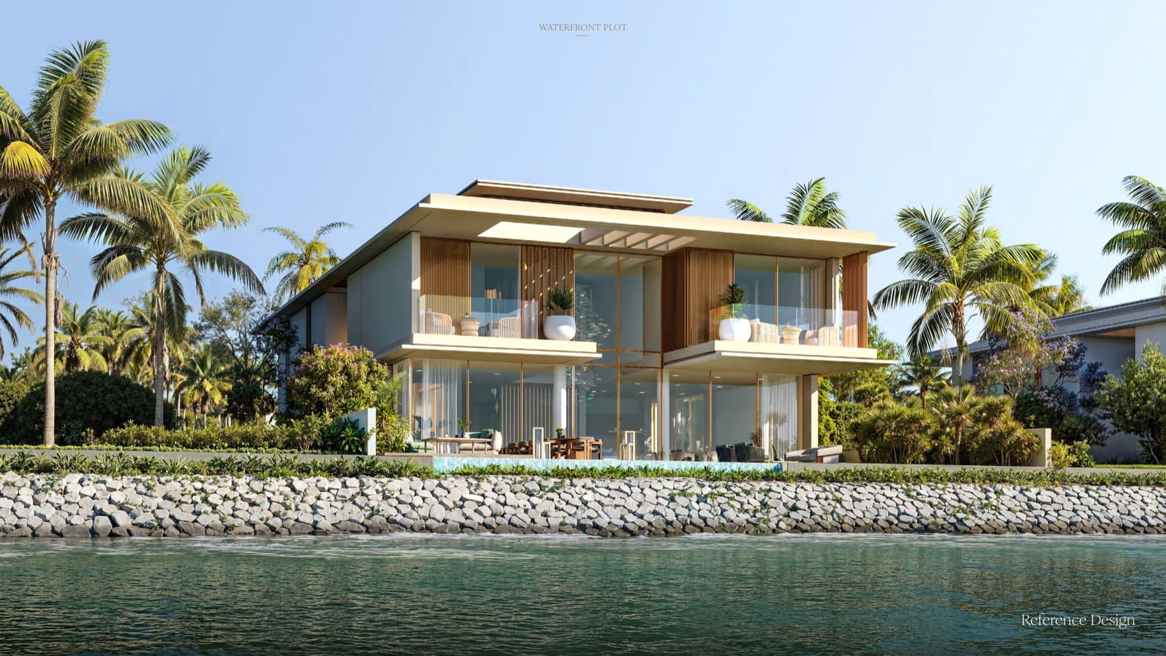 A bespoke villa on a Bay Estate waterfront plot — Nakheel's reference design