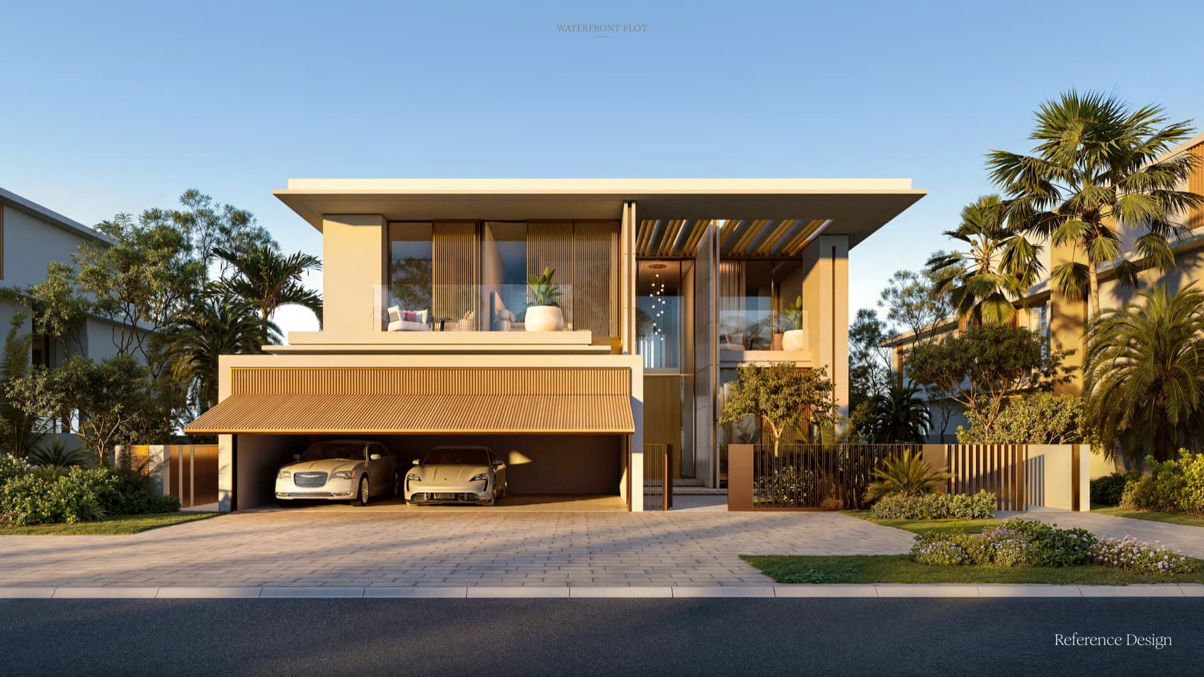 Waterfront plot · reference design — Bay Estate, Dubai Islands