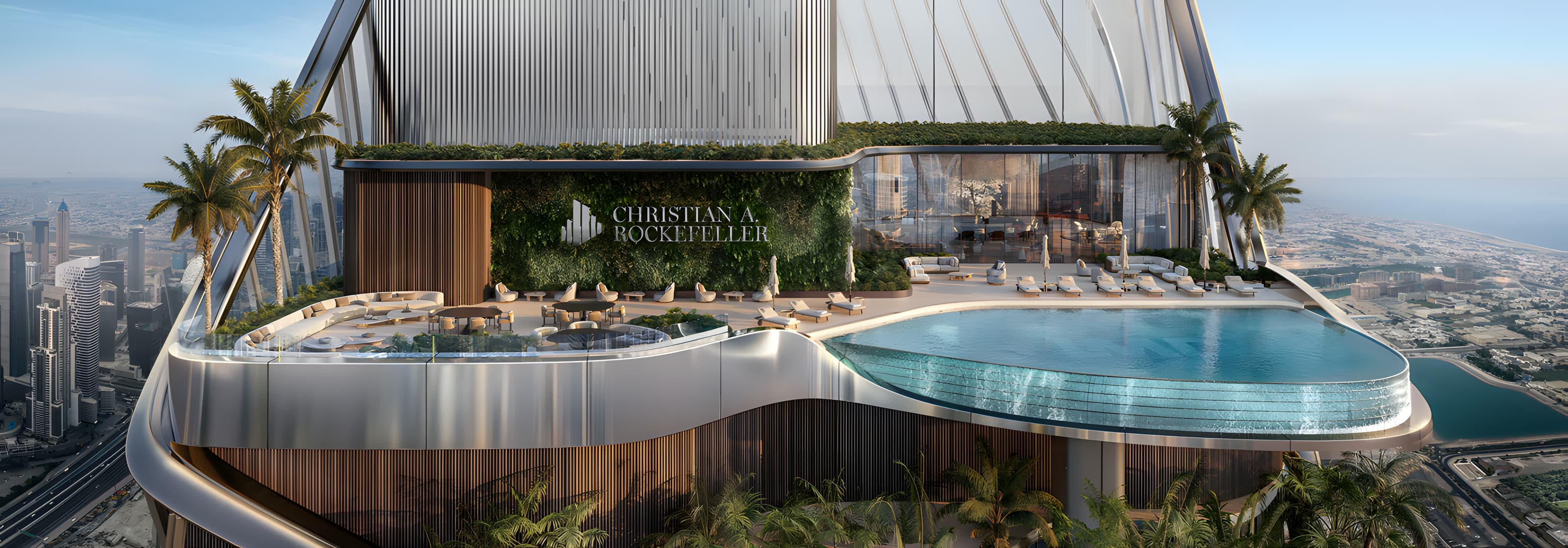 The podium infinity pool at The Reset