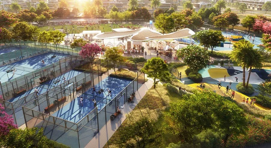 Nad Al Sheba Gardens masterplan — Fitness Node