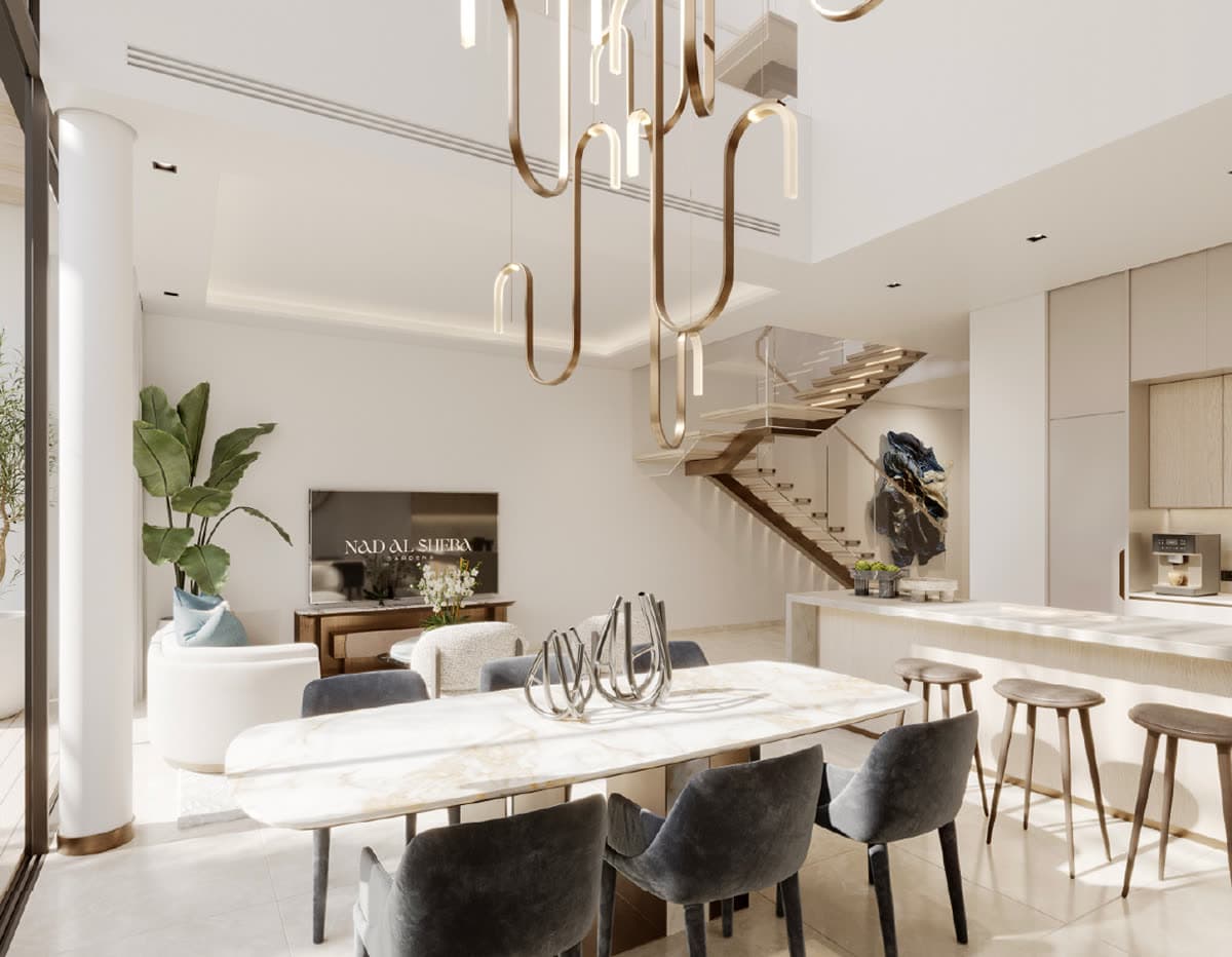 Nad Al Sheba Gardens by Meraas — Townhouse living and dining
