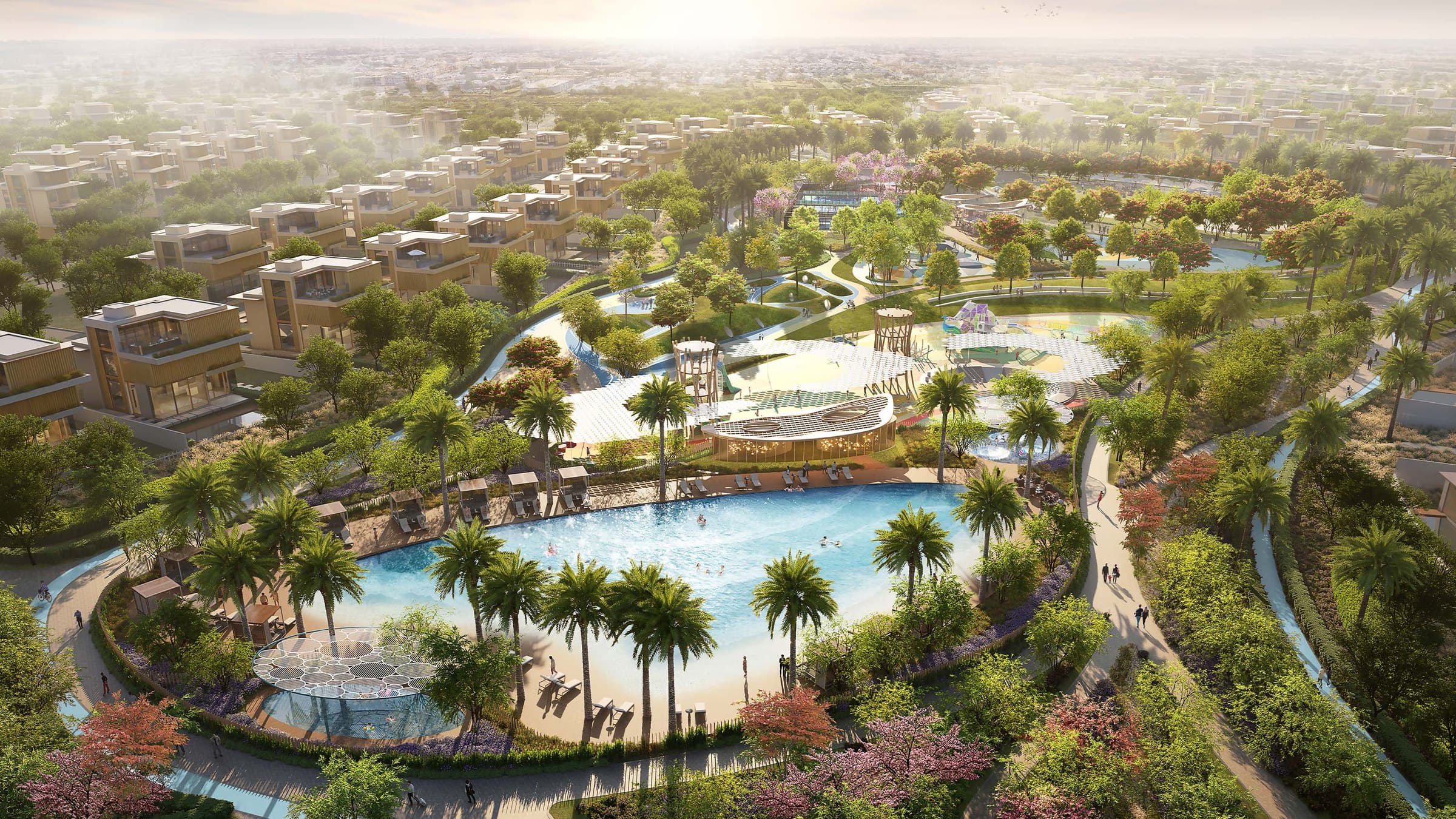 Nad Al Sheba Gardens — The wave pool