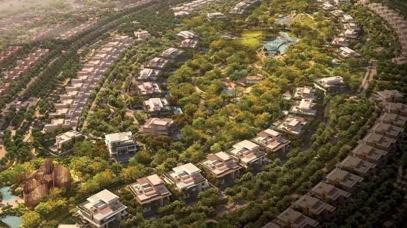 Forest masterplan at The Wilds, Dubailand
