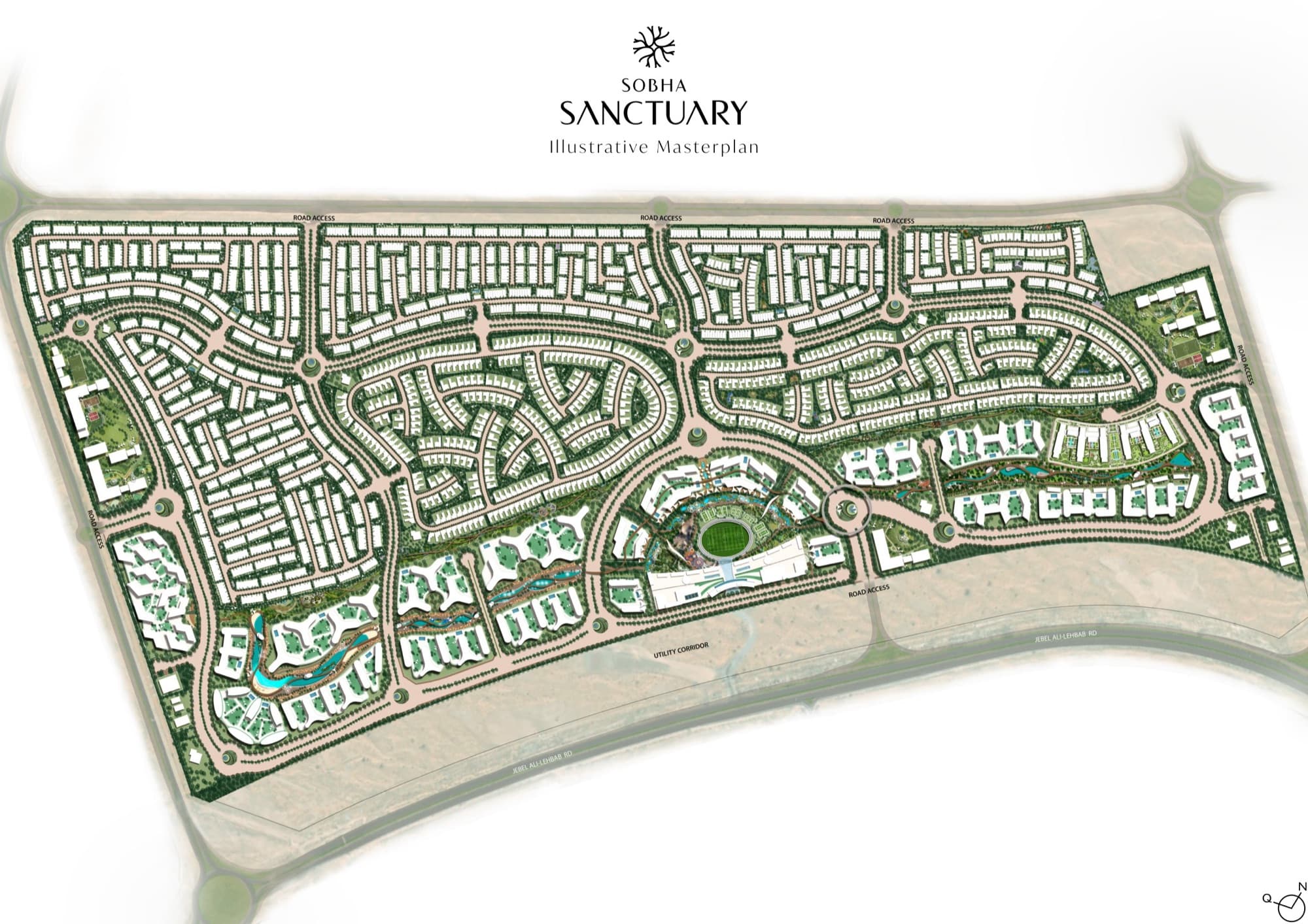 Sobha Sanctuary illustrative masterplan